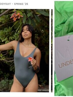 Nwt MAI Underwear To beach 2026 Bonita One Piece Key Lime Neon Xs